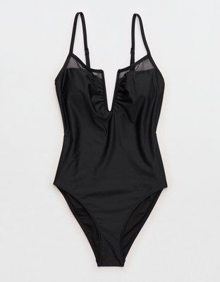 Aerie Keyhole Halter One Piece Swimsuit