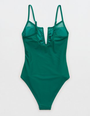 Aerie Mesh V Wire One Piece Swimsuit