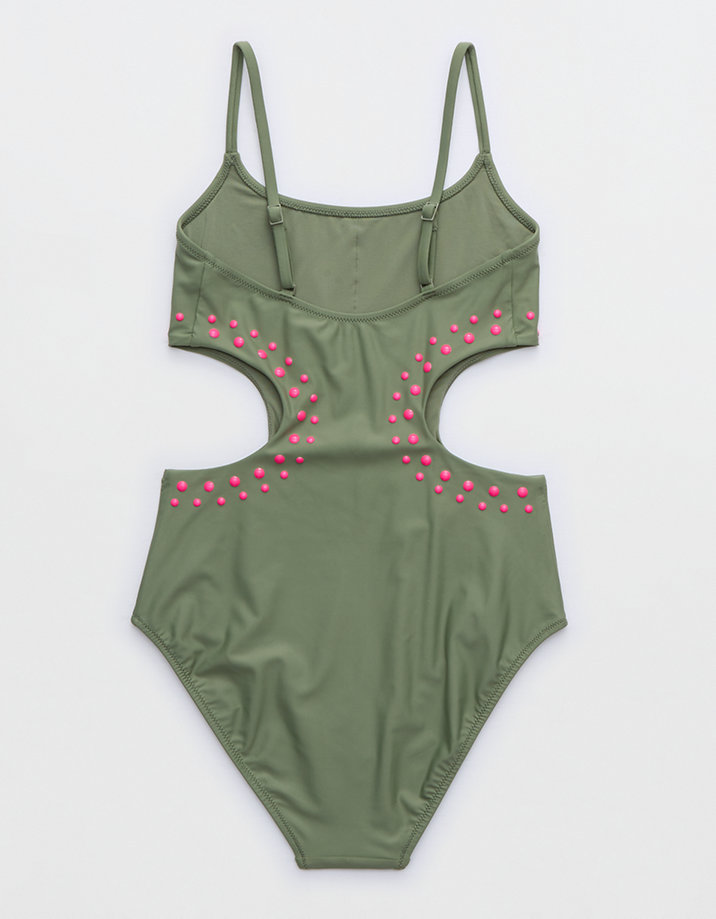 Aerie Cut Out Full Coverage One Piece Swimsuit