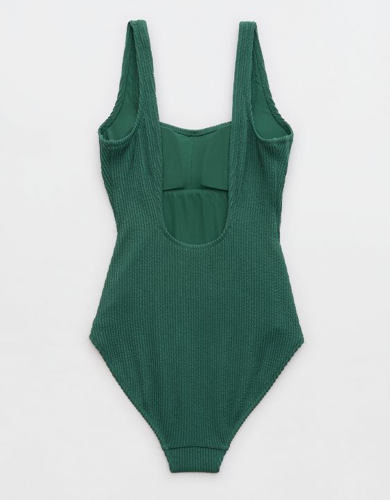 Aerie Crinkle Seamed One Piece Swimsuit