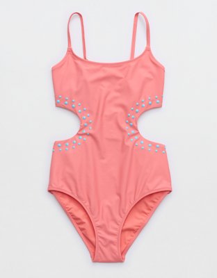 Strappy Cutout One Piece Bathing Suit – ALELLY