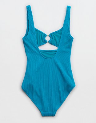 Aerie Crinkle Ring Full Coverage One Piece Swimsuit