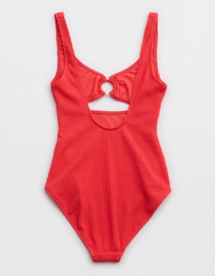 Aerie Crinkle Ring Full Coverage One Piece Swimsuit