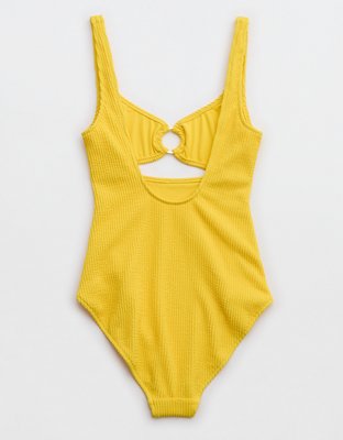 Aerie Crinkle Ring Full Coverage One Piece Swimsuit