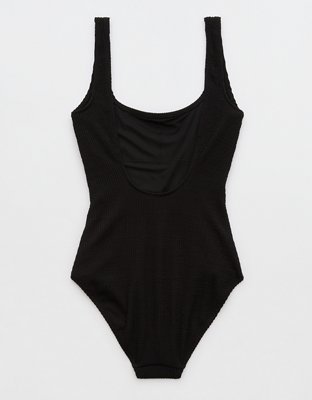 Aerie Crinkle Scoop Full Coverage One Piece Swimsuit