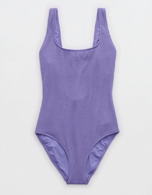 Aerie Crinkle Scoop Full Coverage One Piece Swimsuit