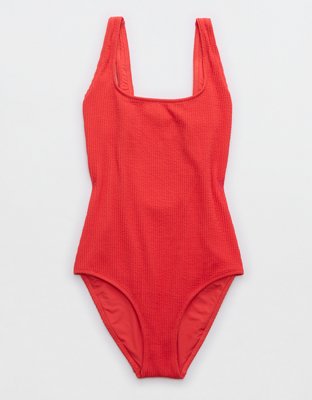 Paprika & Bronze - Contrast Detail Cut-out One Shoulder One Piece swim