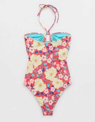 Aerie Ring Bandeau Cheeky One Piece Swimsuit