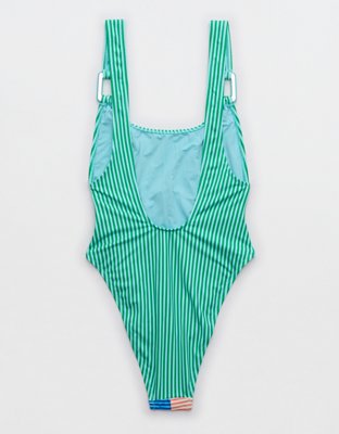 Aerie Ring Birthday Scoop Cheekiest One Piece Swimsuit