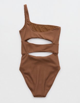 Aerie Crinkle Full Coverage One Piece Swimsuit