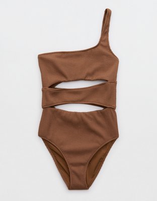 Aerie Mesh V Wire One Piece Swimsuit