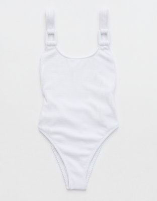 Aerie Crinkle Birthday Scoop Cheekiest One Piece Swimsuit