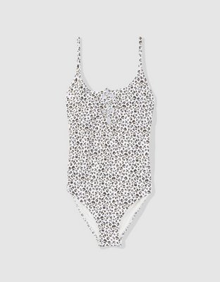 Aerie Traje de Baño One Piece con Encaje en el Frente