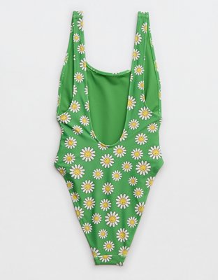 Aerie Smiley® Birthday Scoop Cheekiest One Piece Swimsuit