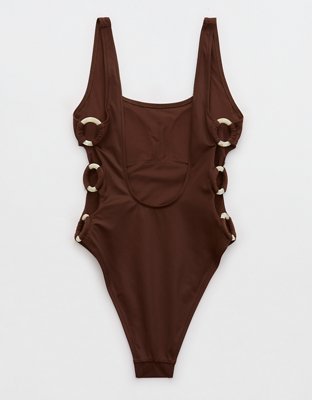 Aerie High Cut Scoop One Piece Swimsuit
