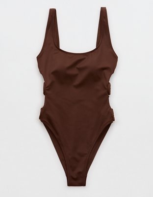 Aerie High Cut Scoop One Piece Swimsuit
