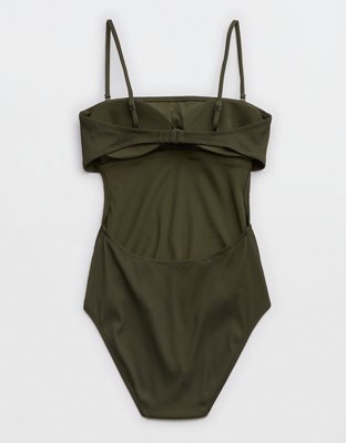 Aerie Ribbed Strapless One Piece
