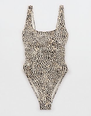 Aerie High Cut Scoop One Piece Swimsuit