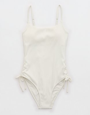 Aerie Ribbed Scoop One Piece Swimsuit