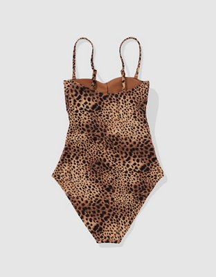 Aerie Wrap Strapless One Piece Swimsuit