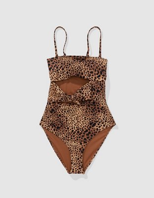 Aerie Wrap Strapless One Piece Swimsuit