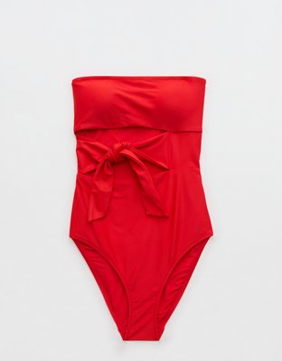 Aerie One Piece Envolvente con Lazo