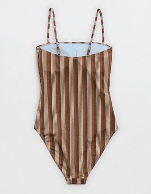 Aerie Sparkle Bandeau One Piece