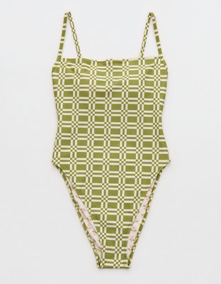 High Cut Scoop One Piece Swimsuit