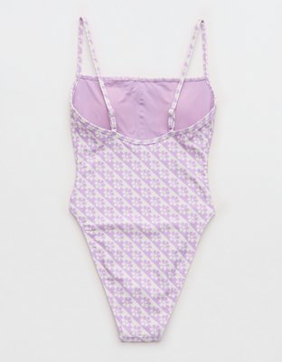 High Cut Scoop One Piece Swimsuit