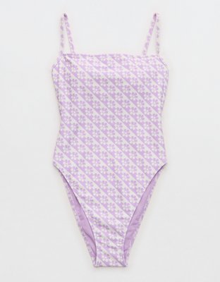 High Cut Scoop One Piece Swimsuit