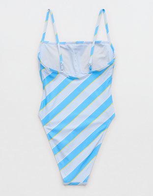 High Cut Scoop One Piece Swimsuit