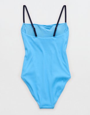 Aerie Binding Full Coverage Ribbed One Piece Swimsuit