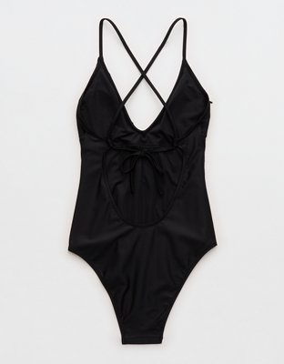 Aerie Fringe V-Neck One Piece Simwsuit