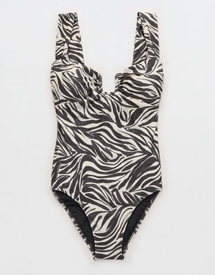 Aerie Bandeau Full Coverage One Piece Swimsuit