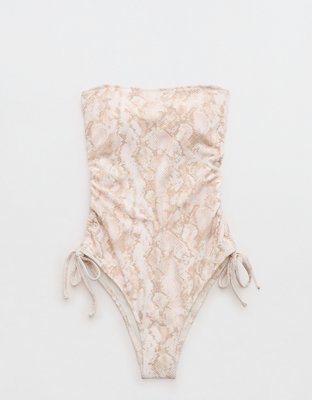 Aerie Pique Full Coverage One Piece Swimsuit