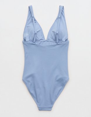 Aerie Pique Full Coverage One Piece Swimsuit