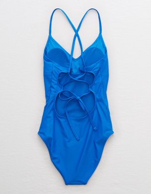 Aerie Tie Back One Piece Swimsuit