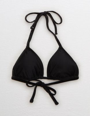 basic black bikini top