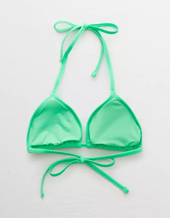 Aerie Triangle Green Bikini Top Bra Size 2xl new without tag NWOT 