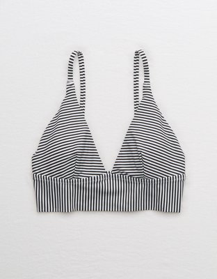 Верх бикини Printed Longline, треугольные чашки — Aerie — фото 3