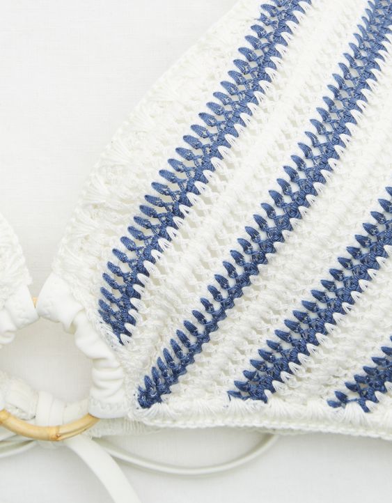 Aerie Crochet Halter Bikini Top