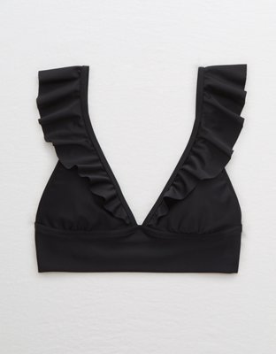 Aerie Ruffle Longline Bikini Top