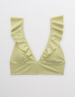 Aerie Ruffle Longline Bikini Top