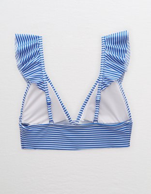 Aerie Ruffle Longline Bikini Top