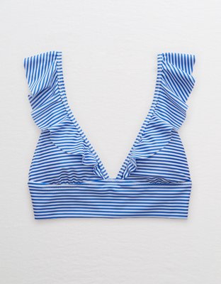 Aerie Ruffle Longline Bikini Top