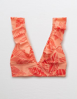 Aerie Ruffle Longline Bikini Top