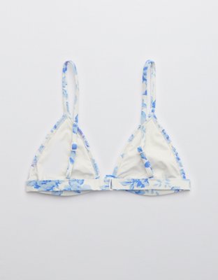 Aerie Smocked Triangle Bikini Top