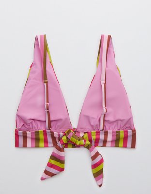 Aerie Tie Longline Triangle Bikini Top