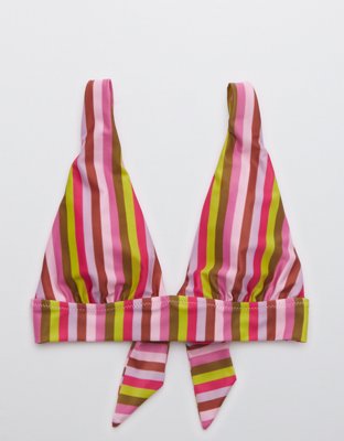 Aerie Tie Longline Triangle Bikini Top