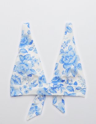 Aerie Tie Longline Triangle Bikini Top